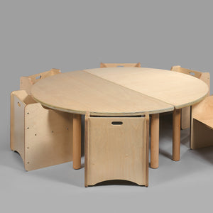 Half-moon table